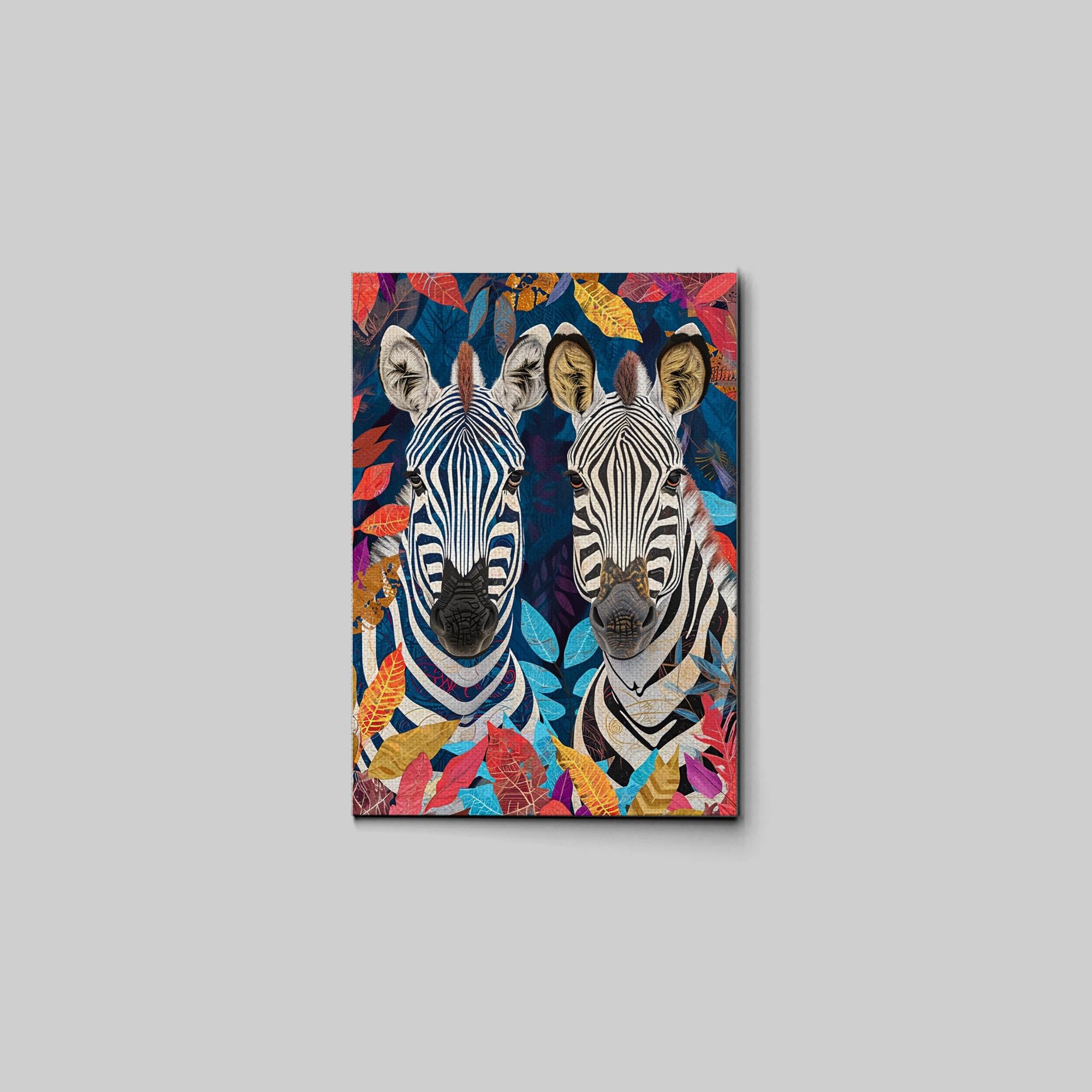 Amazon.com: Twin Zebras - Colorful Maximalist Art Print - Large